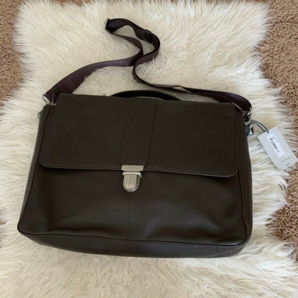 SOLD!NWT! Cole Haan Leather Crossbody Briefcase - Picture 6 of 10